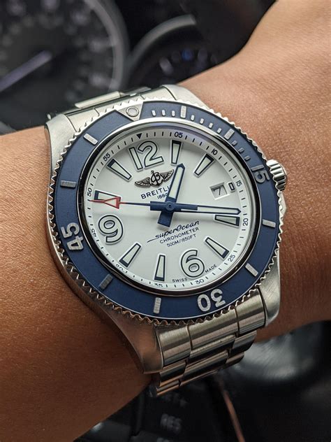 breitling superocean 2 leather|Breitling Superocean 42 white.